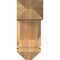 Ekena Millwork Traditional Arts and Crafts Smooth Bracket w/ Offset Brace, Western Red Cedar, 7 1/2"W x 18"D x 18"H BKT0806X18X18TRA03SWR - alternate 3